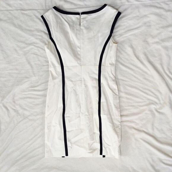 Jones New York White Structured Sleeveless Dress | Sz 4 - Picture 4 of 4